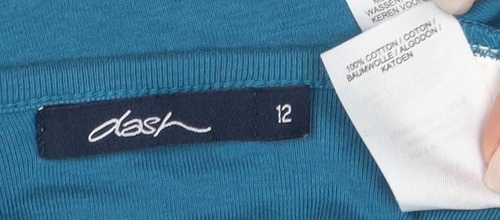 Womens UK Size 12 Oasis Blue Basic Blouse