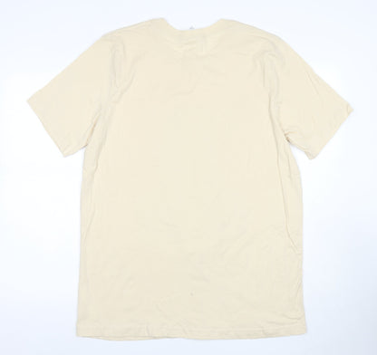 Mens UK Size XL Bella + Canvas Beige  T-Shirt