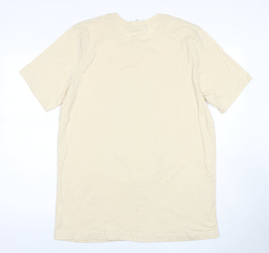 Mens UK Size XL Bella + Canvas Beige  T-Shirt