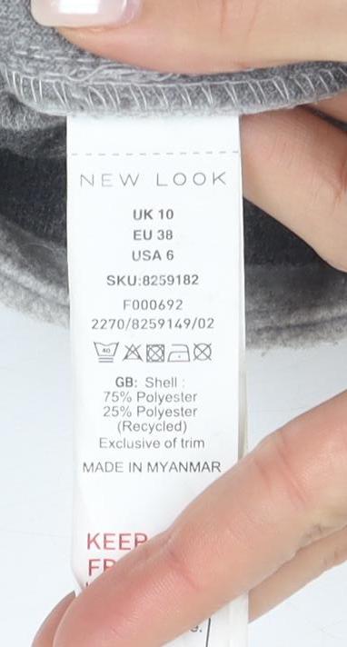 Womens UK Size 10 New Look Grey