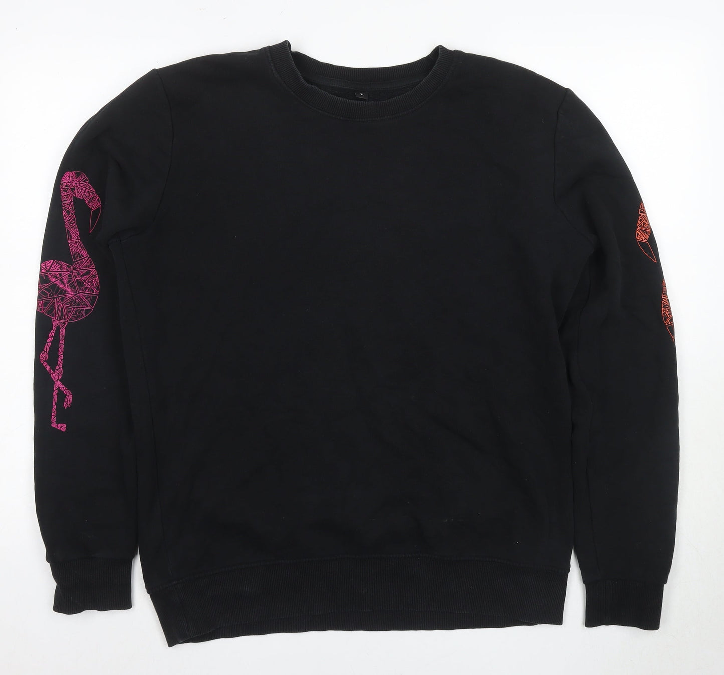 Mens UK Size L Continental Black Pullover Sweatshirt