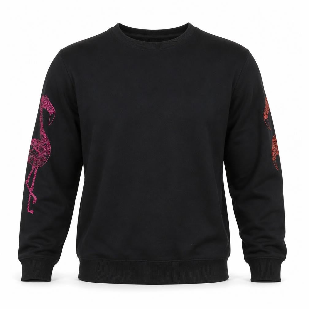 Mens UK Size L Continental Black Pullover Sweatshirt