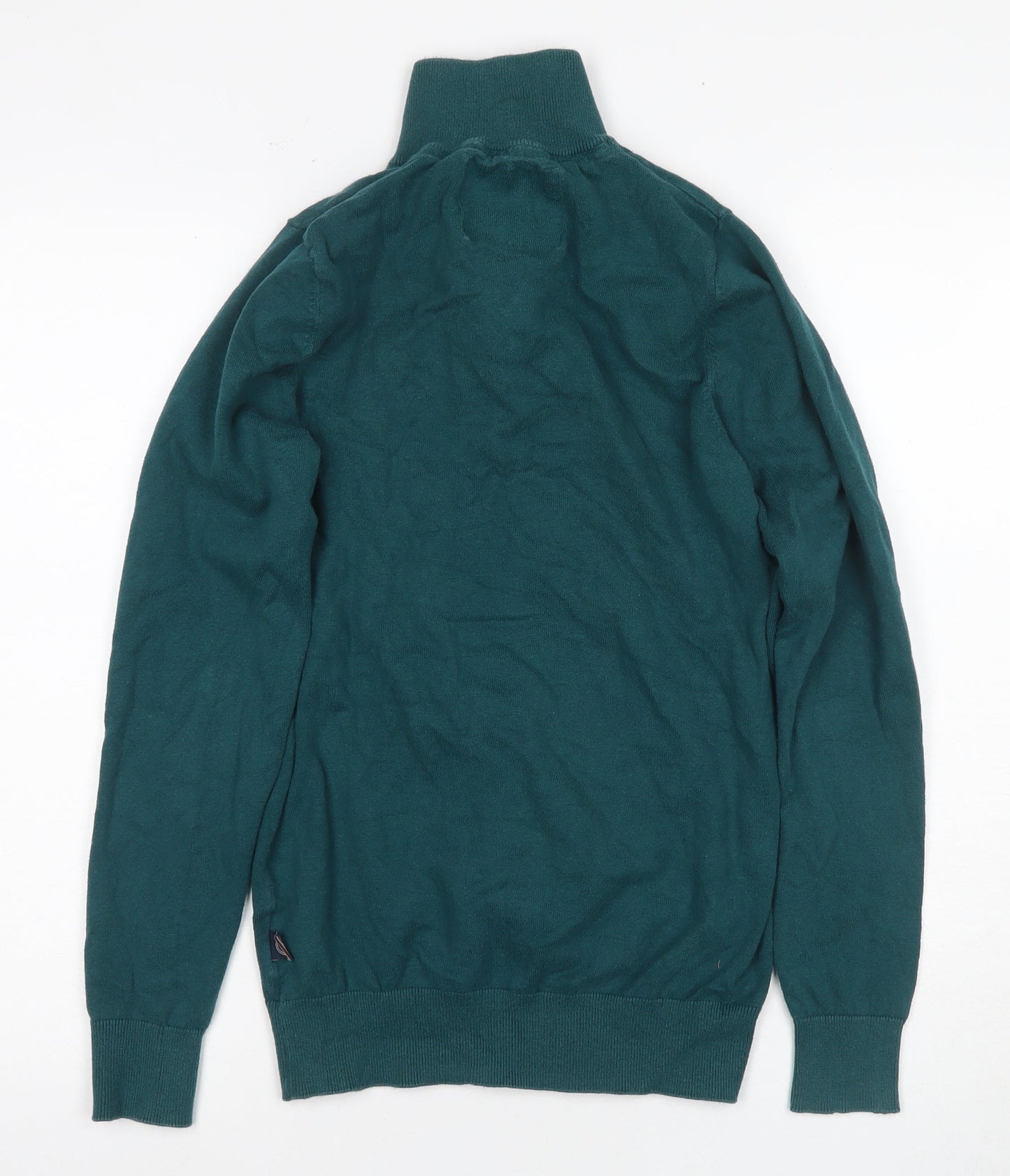 Kronstadt Men's Green Long Sleeve High Neck T-Shirt - Size S