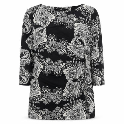Womens UK Size 14 Wallis Black Tunic Blouse