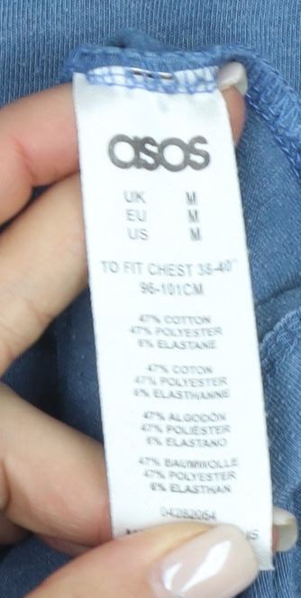 Mens UK Size M ASOS Blue  T-Shirt