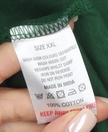 Star Wars Men's Green Christmas Stormtrooper T-Shirt 2XL