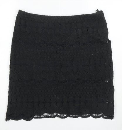 Phase Eight Women's Black Lace Pencil Skirt Size 12