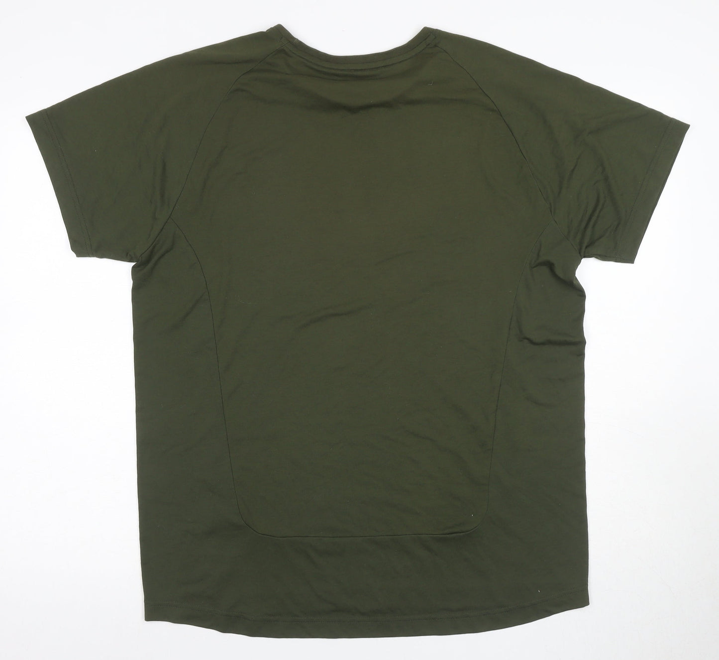 Puma Men's Green XL T-Shirt with Logo Accent