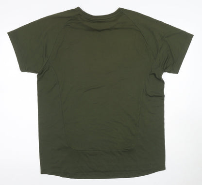 Puma Men's Green XL T-Shirt with Logo Accent