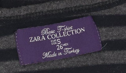 Womens UK Size S Zara Black  T-Shirt