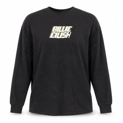 Front view of H&M unisex black xs pullover sweatshirt