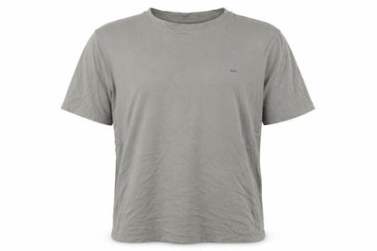 Front view of Michael Kors Men's Grey L T-Shirt with Logo