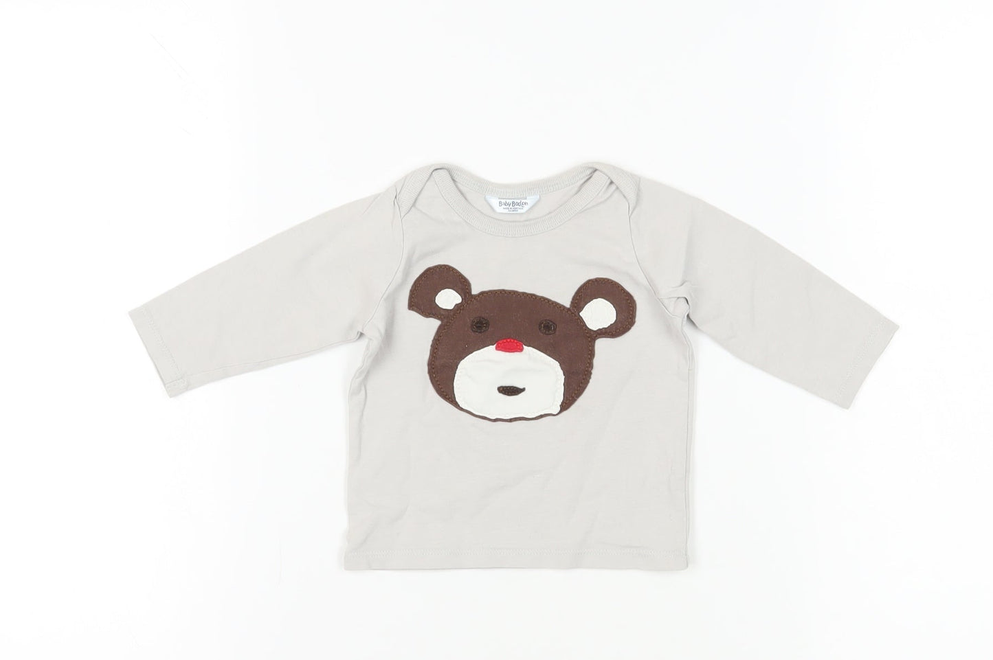 Baby Boden Unisex Grey Animal Print Long Sleeve T-Shirt