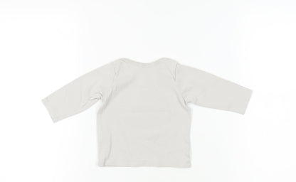 Baby Boden Unisex Grey Animal Print Long Sleeve T-Shirt