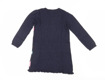 Gap Girls Multicoloured Argyle Knit Dress 4 Years