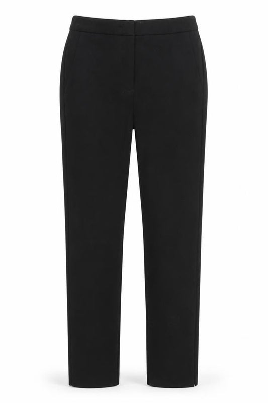 Womens UK Size 6 MNG Regular Fit Straight Black Trousers