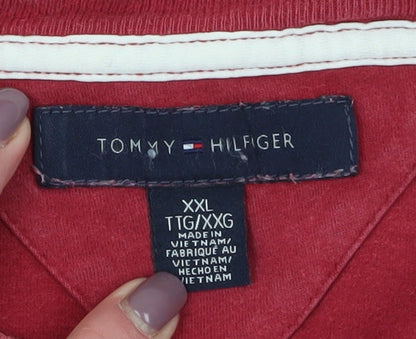 Tommy Hilfiger Men's Red 2XL University T-Shirt