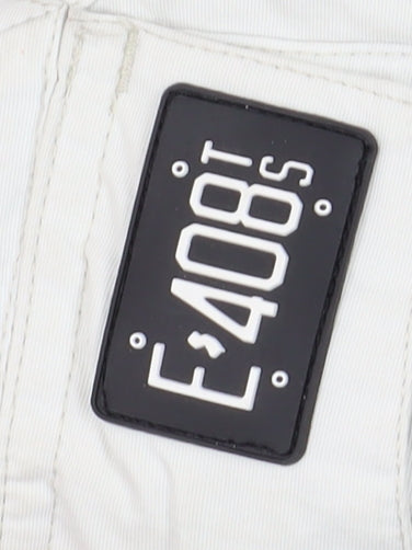 E408 Boys White Cargo Snow Trousers M Winter Ski Activewear