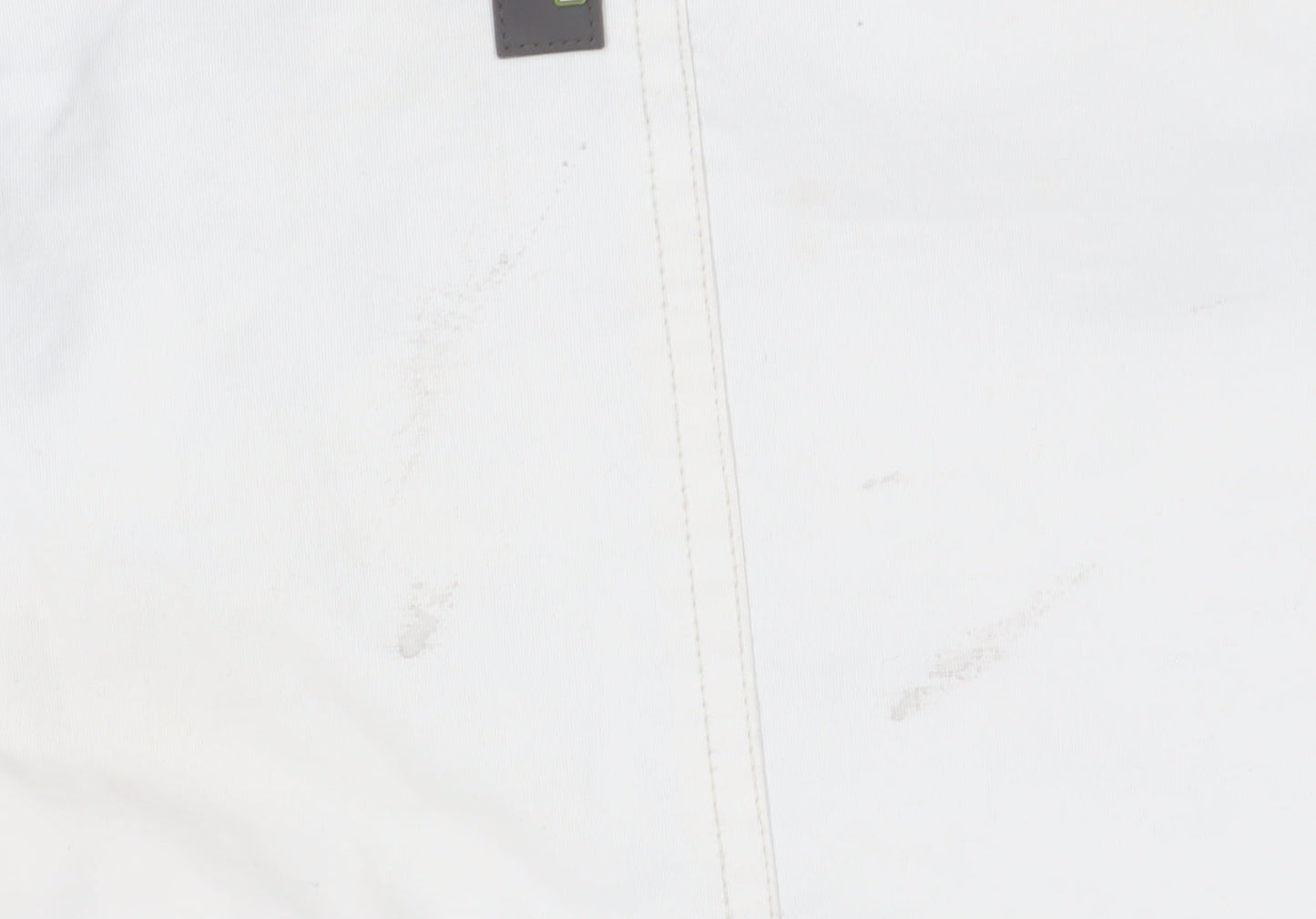 E408 Boys White Cargo Snow Trousers M Winter Ski Activewear
