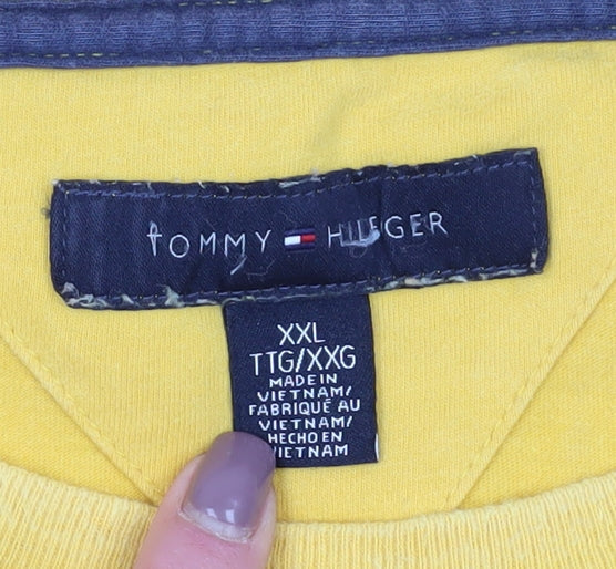 Tommy Hilfiger Men's Yellow 2XL Varsity T-Shirt