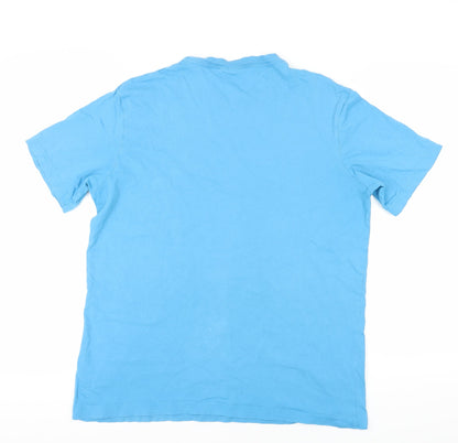 Mens UK Size L Cotton Traders Blue  T-Shirt