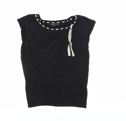 Womens UK Size 16 NEXT Black Basic Tank