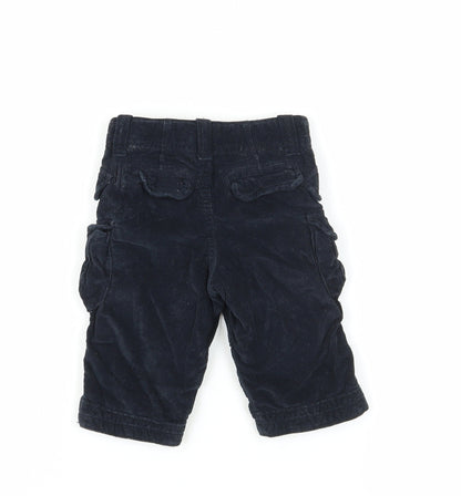 Gap Boys Black Cargo Shorts 6-12 Months, Corduroy, Pockets