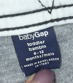 Gap Boys Black Cargo Shorts 6-12 Months, Corduroy, Pockets