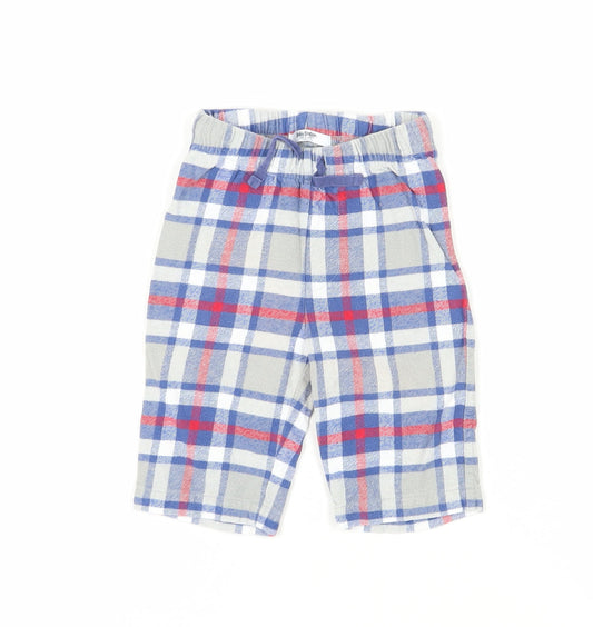 Baby Boden Unisex Plaid Cotton Shorts - Size 36 Months