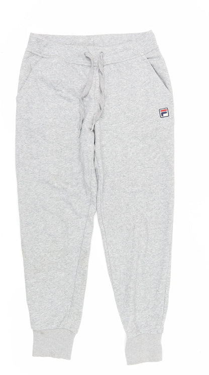 Fila Women's Grey Jogger Trousers, Size M, Activewear