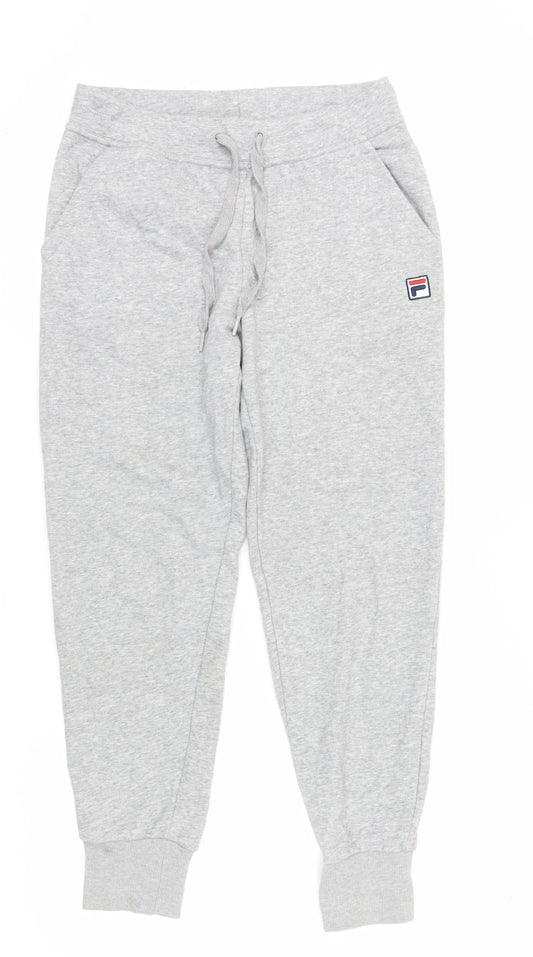 Fila Women's Grey Jogger Trousers, Size M, Activewear