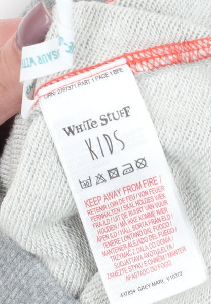 White Stuff Grey Girls' Hoodie, 3-4 Years, Full Zip, Nature Print