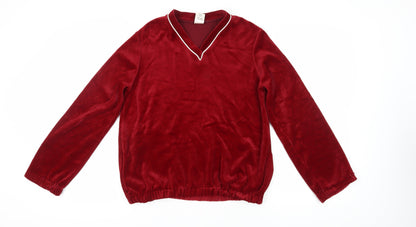 Womens UK Size M BHS Red Pullover Sweatshirt