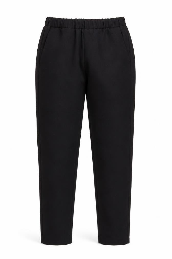 Womens UK Size 6 Sisley Regular Fit Straight Black Trousers