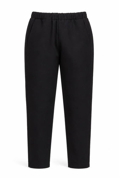 Womens UK Size 6 Sisley Regular Fit Straight Black Trousers