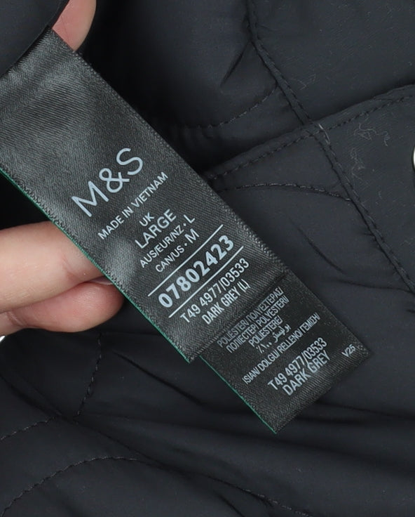 Womens UK Size L Marks and Spencer Grey Basic Jacket