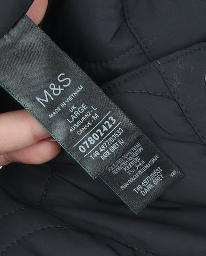 Womens UK Size L Marks and Spencer Grey Basic Jacket