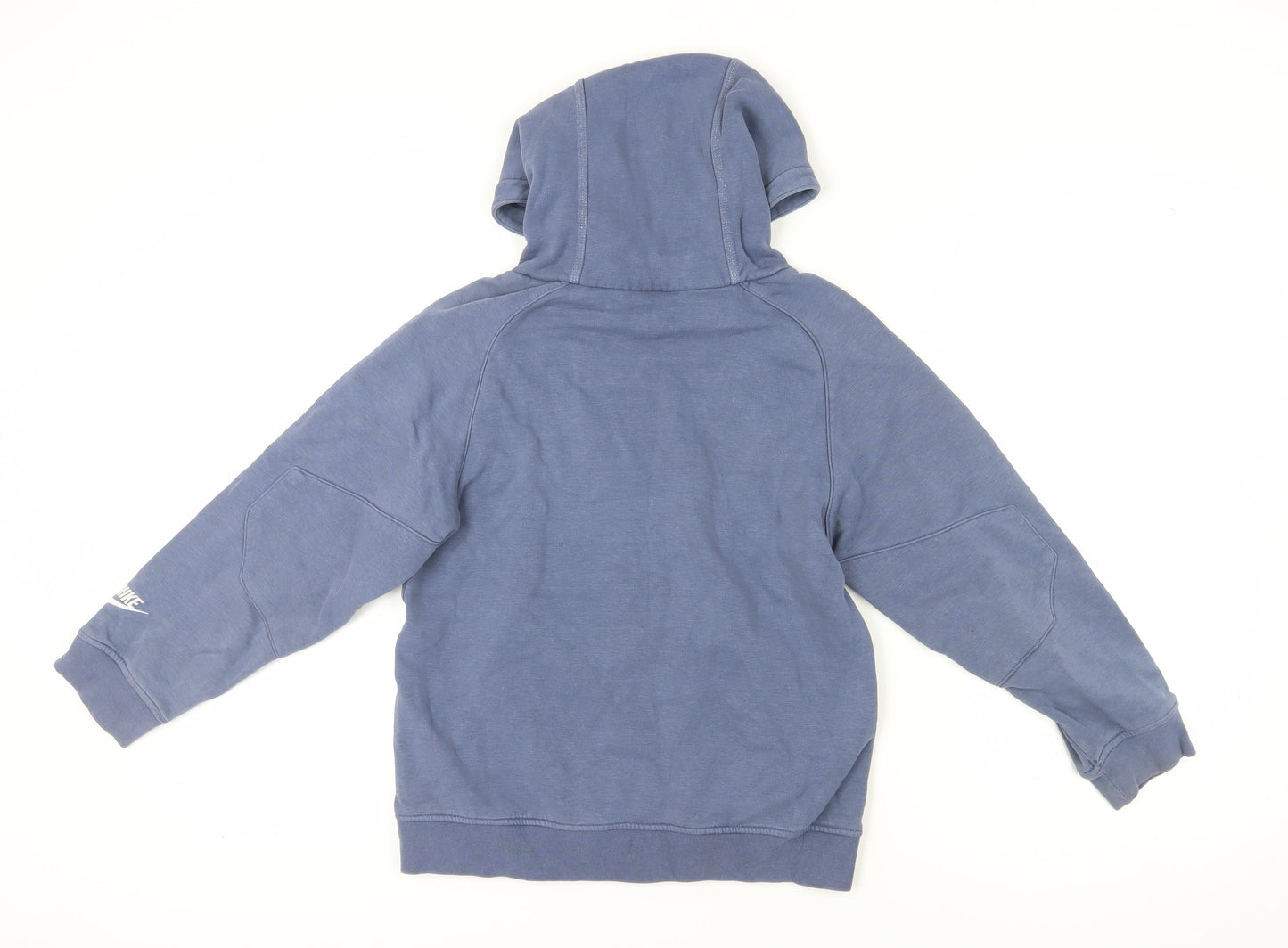 Nike Boys Blue Pullover Hoodie Mid Size Graphic Print
