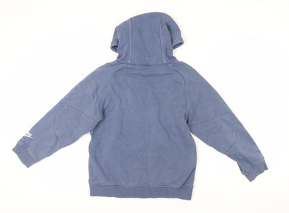 Nike Boys Blue Pullover Hoodie Mid Size Graphic Print