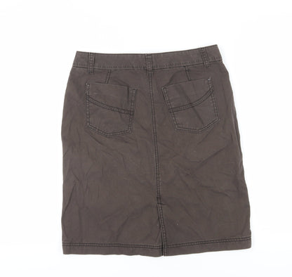 Marks and Spencer Women's Brown Pencil Skirt Size UK 10