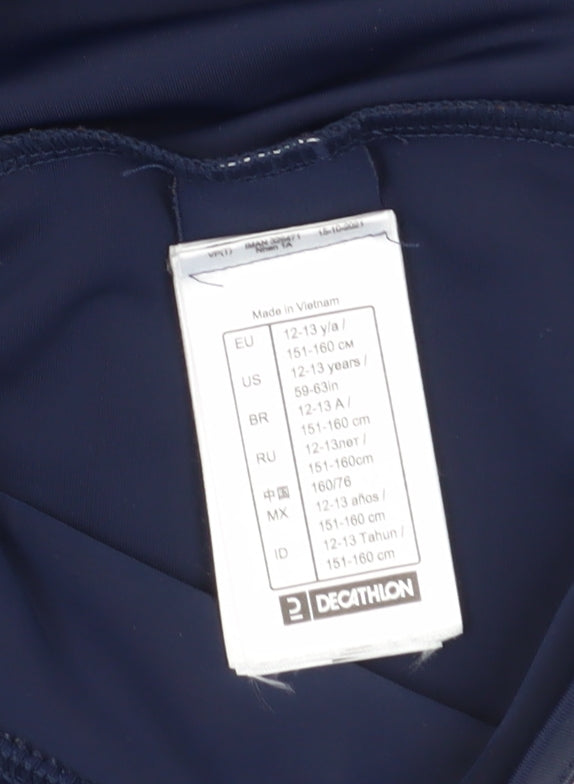 Decathlon Unisex Kids Blue UV Protection T-Shirt 12-13 Years
