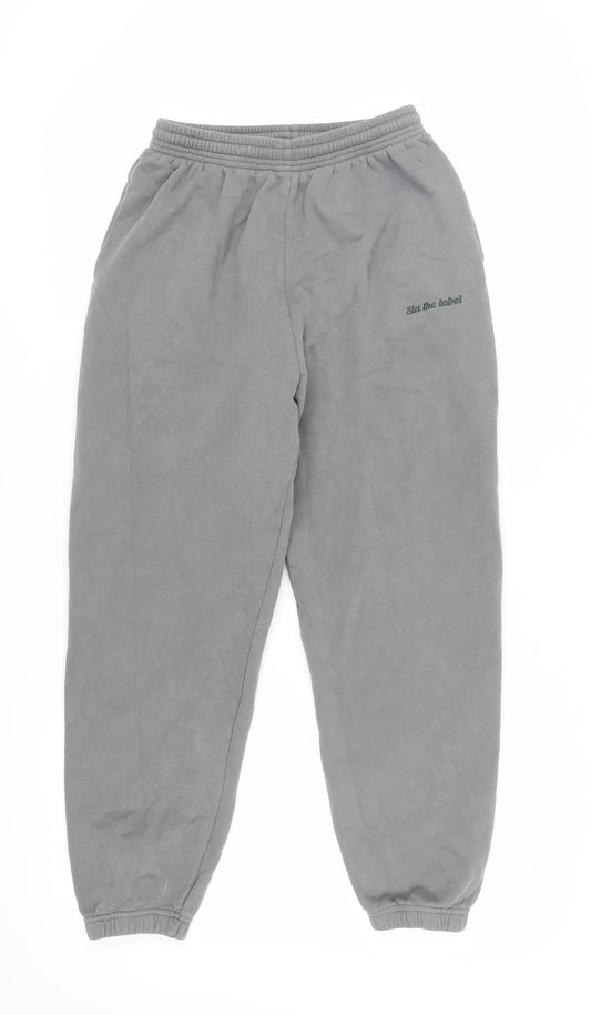 SLA The Label Women's Grey Sweatpants, Size S, Cotton
