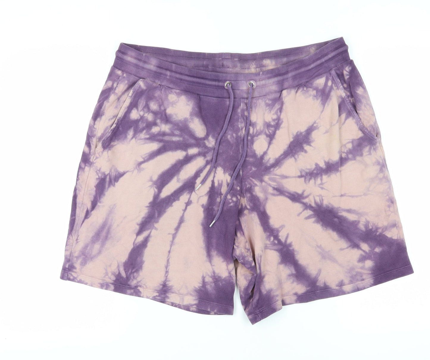 ASOS Design Purple Tie-Dye Sweat Shorts L Unisex