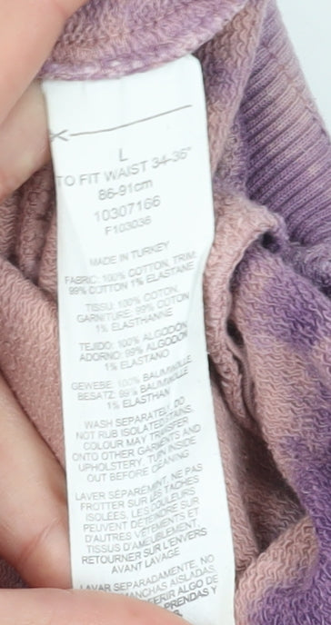 ASOS Design Purple Tie-Dye Sweat Shorts L Unisex