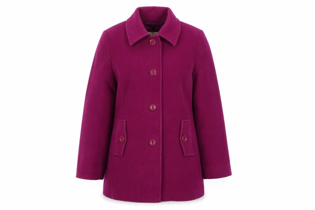 Eastex Women's Purple Wool Blend Overcoat Size 16
