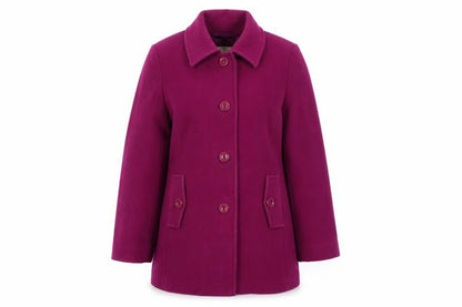Eastex Women's Purple Wool Blend Overcoat Size 16