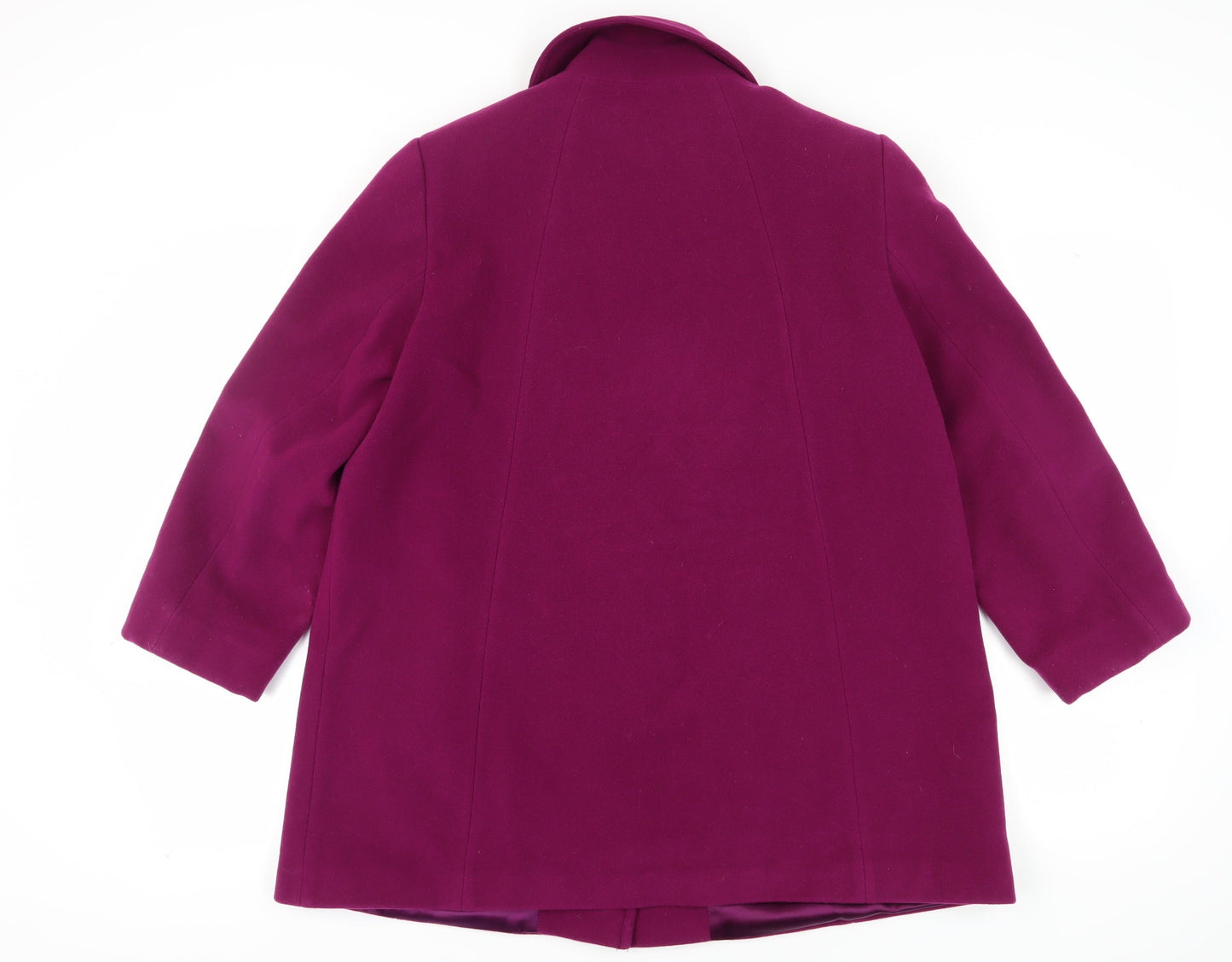 Eastex Women's Purple Wool Blend Overcoat Size 16
