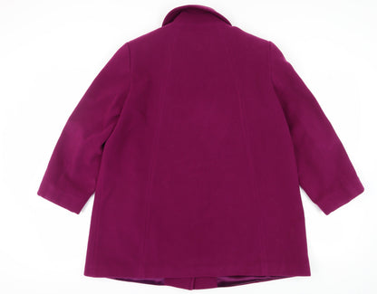 Eastex Women's Purple Wool Blend Overcoat Size 16
