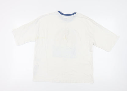 Unisex Adults UK Size XS Levi's White Ringer T-Shirt
