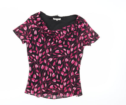 Womens UK Size 16 Style by EWM Multicoloured Cowl Neck Blouse